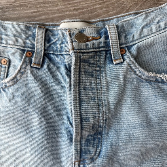 Denim Forum The Yoko Hi-rise Mid-thigh Denim Short - Picture 4 of 15